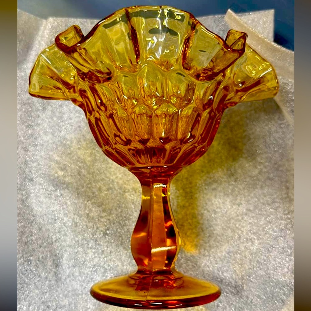 Fenton Thumbprint Compote